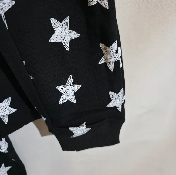 Umgee Black Star Pattern Joggers Women's Medium - Picture 4 of 4